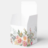 Ballotins Elégante aquarelle florale mariage Favor Box (Ouvert)