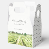 Ballotins Elégante aquarelle Green Winery Vignoble Mariage (Ouvert)