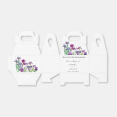 Ballotins Elégante aquarelle Iris mariage de script de fleur (Déplié)