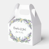 Ballotins Elégante aquarelle jaune roses lavande verdure (Verso)