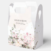 Ballotins Elégante aquarelle rose pâle gomme Eucalyptus (Ouvert)