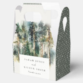 Ballotins Elégante aquarelle verte Mariage forestier (Ouvert)