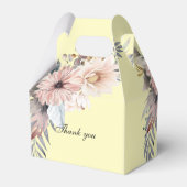 Ballotins Élégante Baby Shower Bohème jaune et pastel  (Arrière)