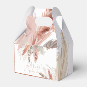 Ballotins Élégante baby shower boho herbe de Pampas