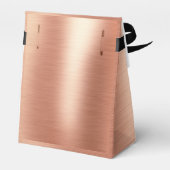 Ballotins Élégante Black Rose Gold Anniversaire Merci (Arrière)