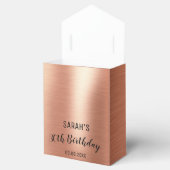 Ballotins Élégante Black Rose Gold Anniversaire Merci (Ouvert)