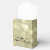 Ballotins Élégante boîte cadeau étincelante or (Ouvert)