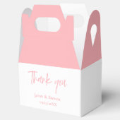 Ballotins Élégante boîte de faveur Blush Pink Wedding (Ouvert)