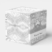 Ballotins Élégante boîte de mariage Faux-Satin (Arrière)