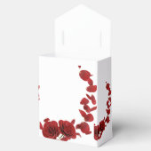 Ballotins Élégante boîte de mariage rouge rose (Ouvert)