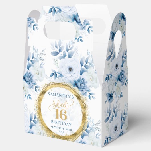 Ballotins Élégante boîte de Parties scintillant en or Sweet (Ouvert)