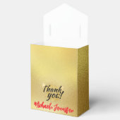 Ballotins Elégante boîte de préférence de mariage Gold avec  (Ouvert)