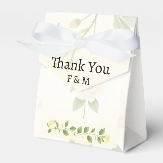 Ballotins Elégante boîte de préférence de mariage personnali (Verso)