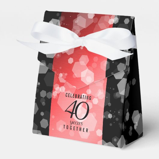 Ballotins Élégante célébration du 40e anniversaire du Mariag (Verso)