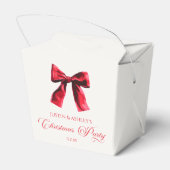 Ballotins Élégante Coquette Rouge Bow Noël Party (Arrière)