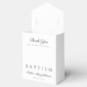 Ballotins Élégante couronne florale Croix Baptême (Ouvert)