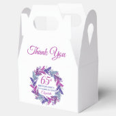 Ballotins Élégante couronne rose et pourpre 65e fête d'anniv (Ouvert)