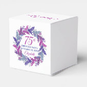 Ballotins Élégante couronne rose violet 75e fête d'anniversa (Arrière)