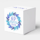 Ballotins Élégante couronne royale bleue 65e fête d'annivers (Arrière)