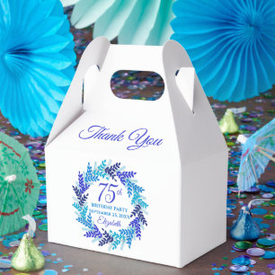 Ballotins Élégante couronne royale bleue 75e fête d'annivers