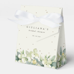 Ballotins Elégante crème Snowberry+Eucalyptus Fête des marié