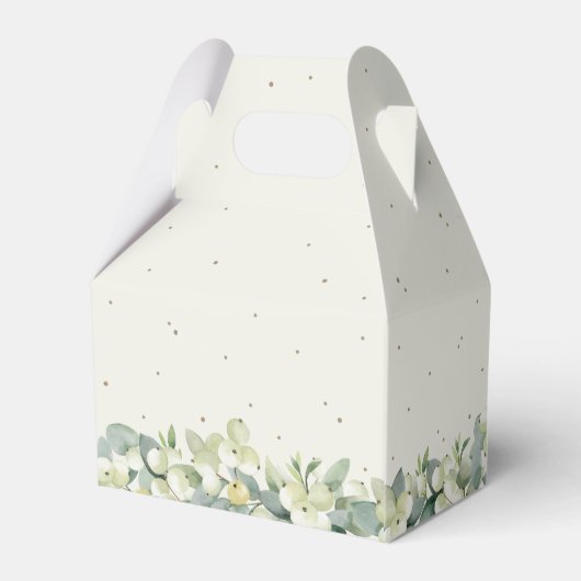 Ballotins Elégante Crème Snowberry+Eucalyptus Mariage d'hive (Arrière)