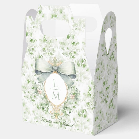 Ballotins Élégante crête avec mâchoire verte Sage | MARIAGE (Ouvert)