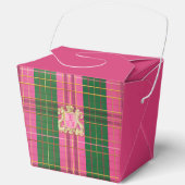 Ballotins Élégante Crête rose et verte or plaqué (Recto)