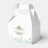 Ballotins Elégante Croix d'or et verdure, événement religieu (Arrière)