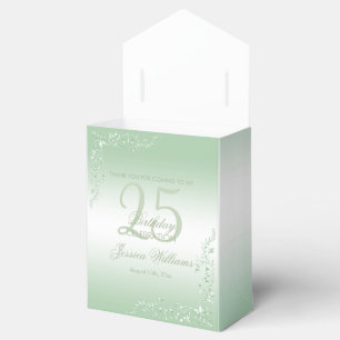 Ballotins Élégante décoration émeraude 25e anniversaire