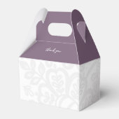 Ballotins Elégante dentelle violette Lotus Aquarelle (Arrière)