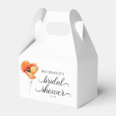 Ballotins Élégante douche de mariée Coquelicot Doré (Arrière)