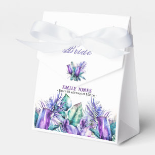Ballotins Elégante douche tropicale violette à nuptiale