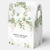 Ballotins Elégante Eucalyptus Verdure Mariage Favor Box (Ouvert)