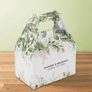 Ballotins Elégante Eucalyptus Verdure Mariage Favor Box
