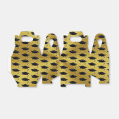 Ballotins Élégante Faux Gold et Black Casquette Graduation P (Déplié)