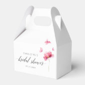 Ballotins Élégante Fête de Mariage Florale Rose (Verso)