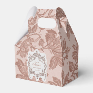 Ballotins Élégante Fête de Mariage Florale Vintage avec Text