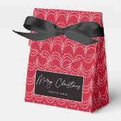 Ballotins Élégante fête de Noël Rouge & Blanc (Verso)