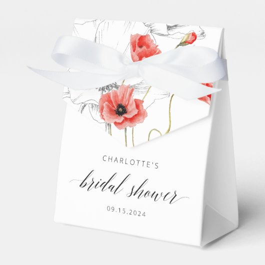 Ballotins Elégante Fête des mariées de fleurs d'aquarelle ro (Verso)