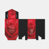 Ballotins Élégante fête du 15e anniversaire du Mariage Rose (Déplié)