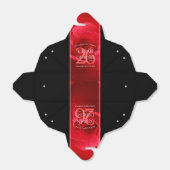 Ballotins Élégante fête du 26e anniversaire du Mariage Rose (Déplié)