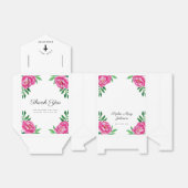 Ballotins Élégante florale rose fille première communion (Déplié)