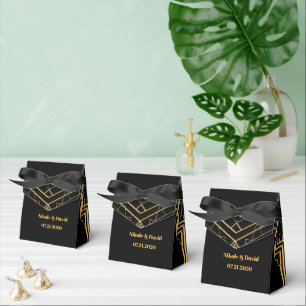 Ballotins Elégante Gatsby Art Déco Mariage Favor Box