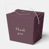 Ballotins Elégante laque simple cerise, Mariage Monogramme (Arrière)