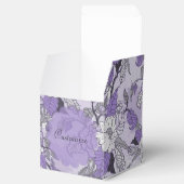 Ballotins Élégante Lavande et Ballotin floral blanc (Ouvert)