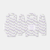 Ballotins Elégante Lavande violette Antique Frame Anniversai (Déplié)