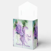Ballotins Elégante Lilac Fleurs Mariage Favor Boxes (Ouvert)