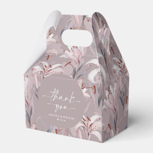 Ballotins Elégante Lilac Lily Mariage Favor Box