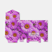 Ballotins Élégante marguerite florale magenta rose foncé (Déplié)